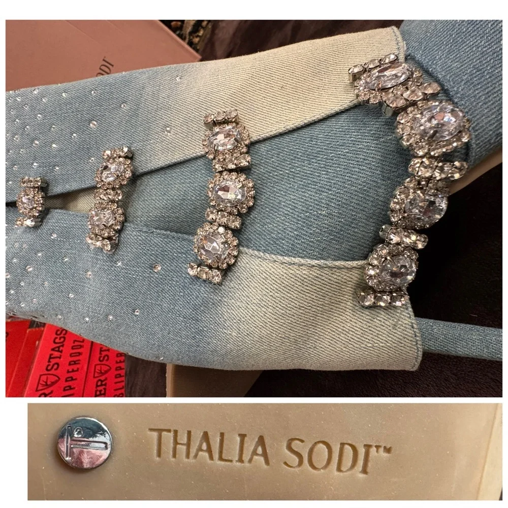 Thalia Sodi Denim and Diamonds Stiletto boots size 6 - Picture 9 of 10